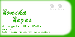 monika mezes business card