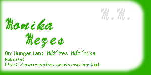 monika mezes business card